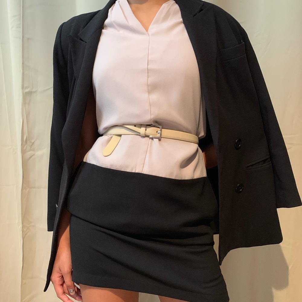 Color block shift shirt dress